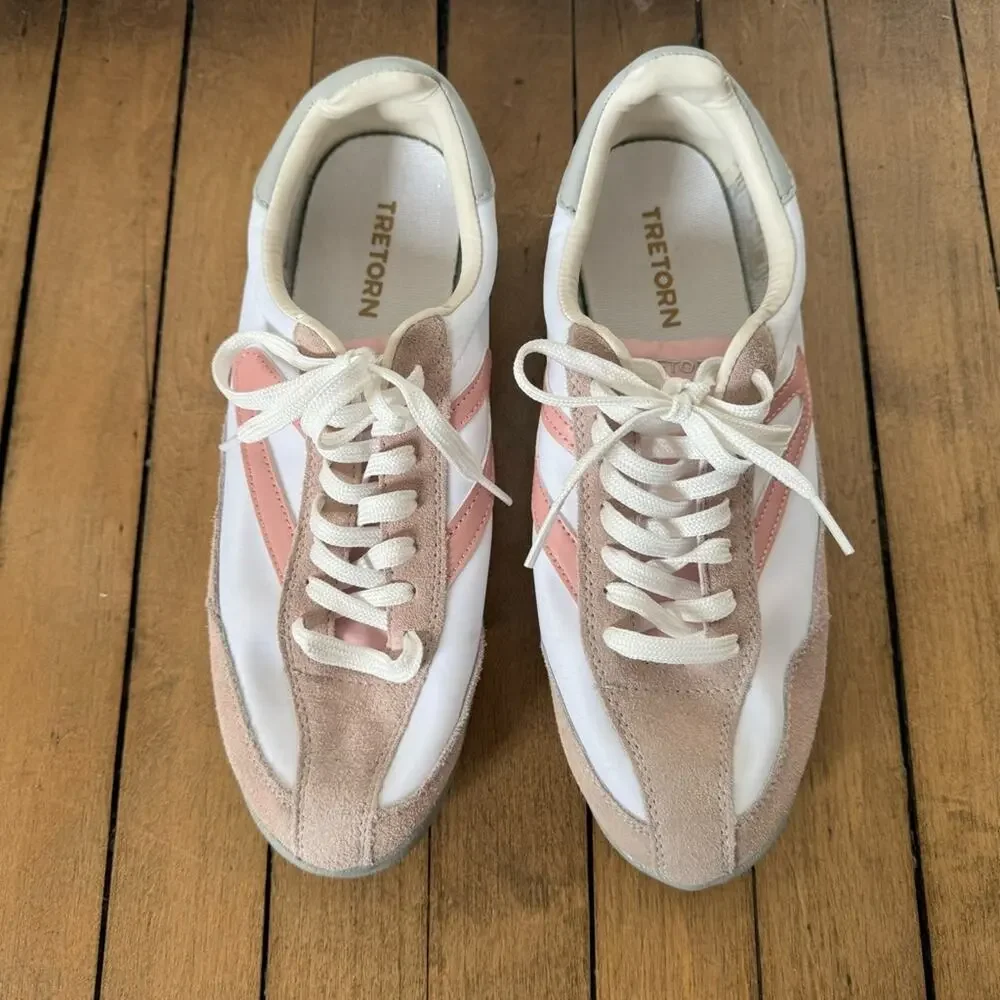 Tretorn Rawlings Blush Pink Retro Sneaker 10